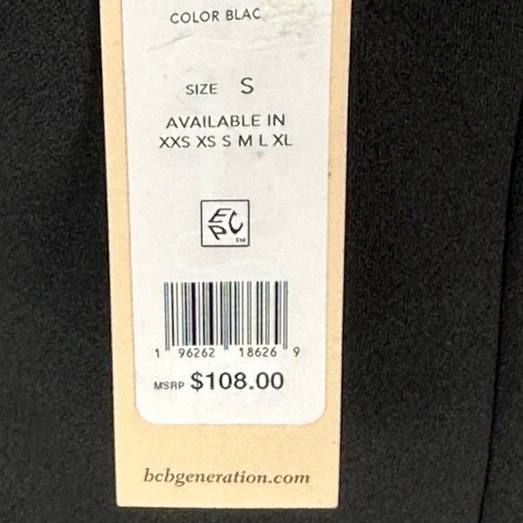 BCBGeneration 3/4 Sheer Sleeve Square Neck Mini Dress - Black - size Small - Picture 8 of 10